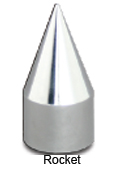 Rocket Cr. Plastic Push In Nut Cover 33M/M X 4-3/16 — SKU 10263-GG