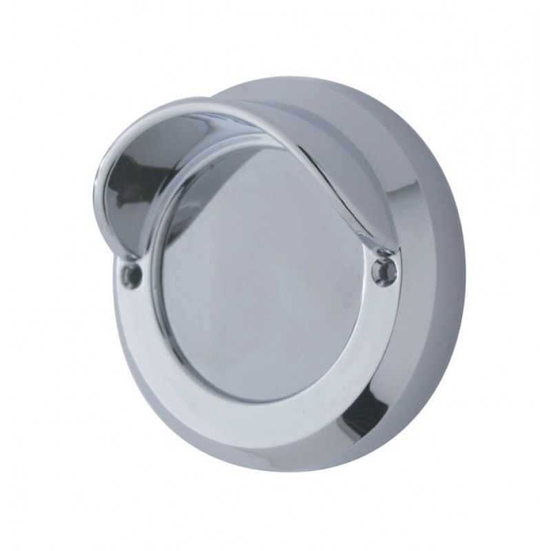 2'' Chrome Plastic Mirror Light Bezel With Visor  — SKU 34071-UP