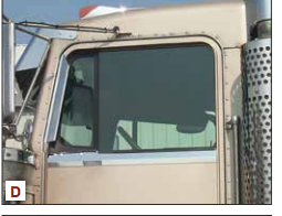 Non-Daylite Door Under Window Trims W/Dimples ( Pair ) fits Kenworth  — SKU 40190RW