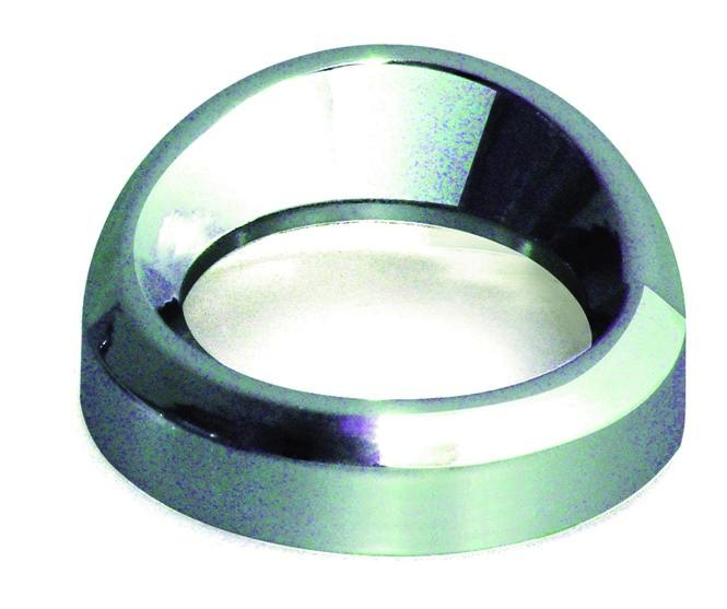 Gauge Cover Smal Chrome W / Viso — SKU 4401
