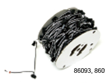 Continuous 2 Prong Pigtail, 6" Plug ( Each) — SKU 86093-GG