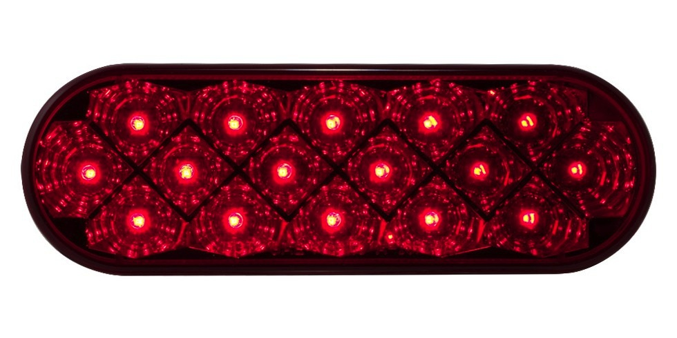 6" Oval Star 16 LED Light Lens 24V — SKU US01-64161