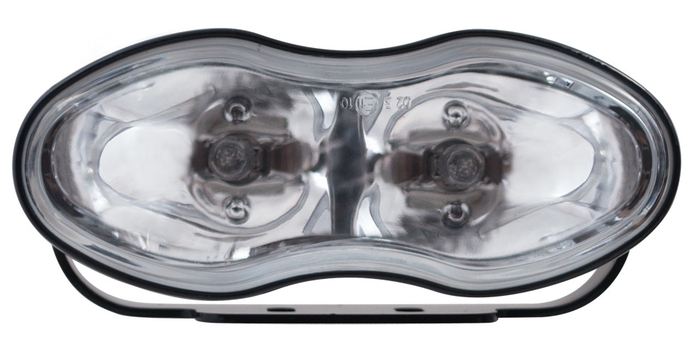 Dual Fog & Driving Lamp With Aluminum Housing, Glass Lens, Metal Bracket, With H3 Bulb 12V 55W Bulb — SKU US02-119-CLEARANCE