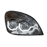 Chrome Headlight w/ LED Light Bar fits Freightliner Cascadia thumbnail 1