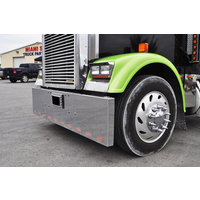 20” Chrome Bumper Freightliner Classic 1984-2003, with Box End Cut, Center Tow and 10 Hidden Light Holes  thumbnail 6