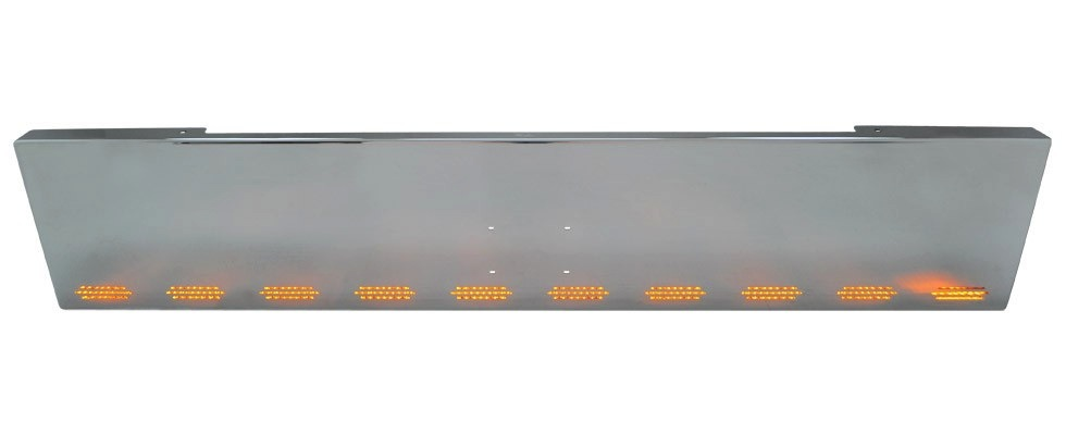 20” Chrome Bumper (Universal Fit) Box End, And 10 Hidden Light Holes — SKU US20-99012
