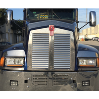 Grille Fits Kenworth T600 1986 & 2007 New Style W/18 Louvers S.Steel 34" X 33" thumbnail 2