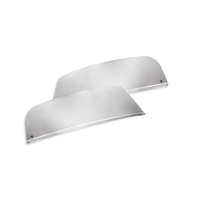 Stainless Steel 304 Headlight Top Fender Guards fits Kenworth T600. Hardware Included. Sold As Pairs thumbnail 3