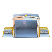 Stainless Steel Grille with 17 Louvers for Freightliner Classic, Classic XL & FLD120  thumbnail 2