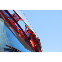 3 Hole Side Mount - 18” To 20” Visor V-Style  10 Hidden Light Hole fits Freightliner Century/Columbia/Coronado Condo Sleeper 2003 And Up  thumbnail 7