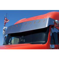 3 Hole Side Mount - 18” To 20” Visor V-Style  10 Hidden Light Hole fits Freightliner Century/Columbia/Coronado Condo Sleeper 2003 And Up  thumbnail 4