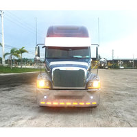 3 Hole Side Mount - 18” To 20” Visor V-Style  10 Hidden Light Hole fits Freightliner Century/Columbia/Coronado Condo Sleeper 2003 And Up  thumbnail 9