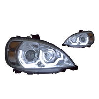 Chrome Headlight w/ LED Light Bar Fits Freightliner Columbia thumbnail 2