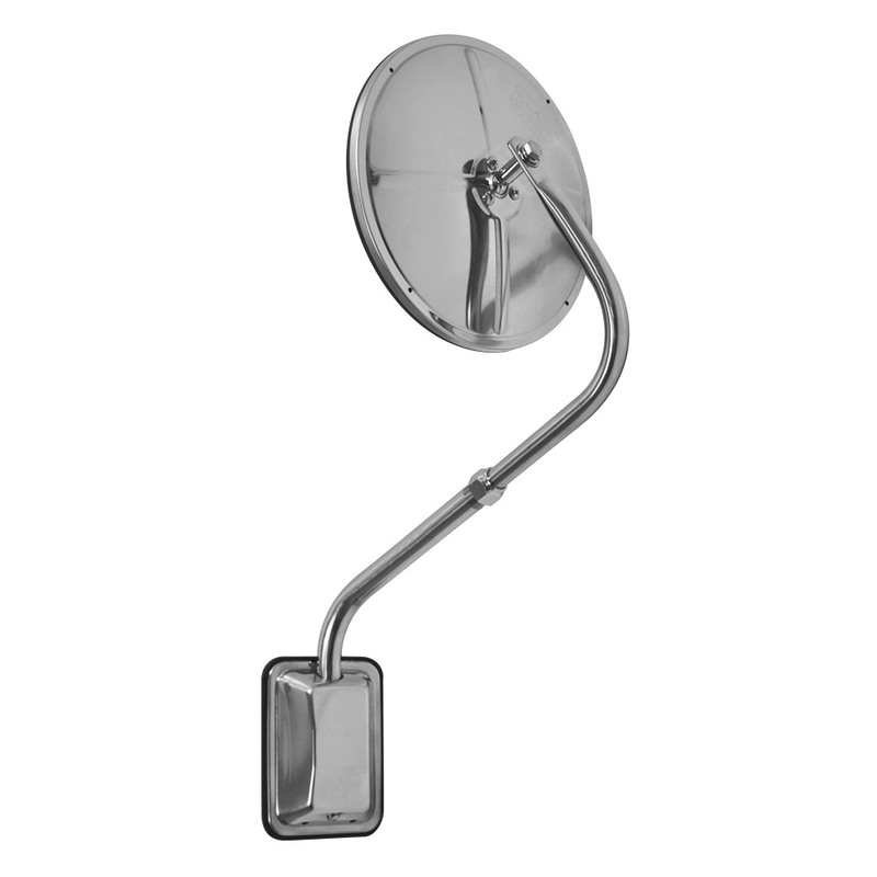 Stainless Steel Hood Mirror Pod W/ Bracket (Each) — SKU US10-3302