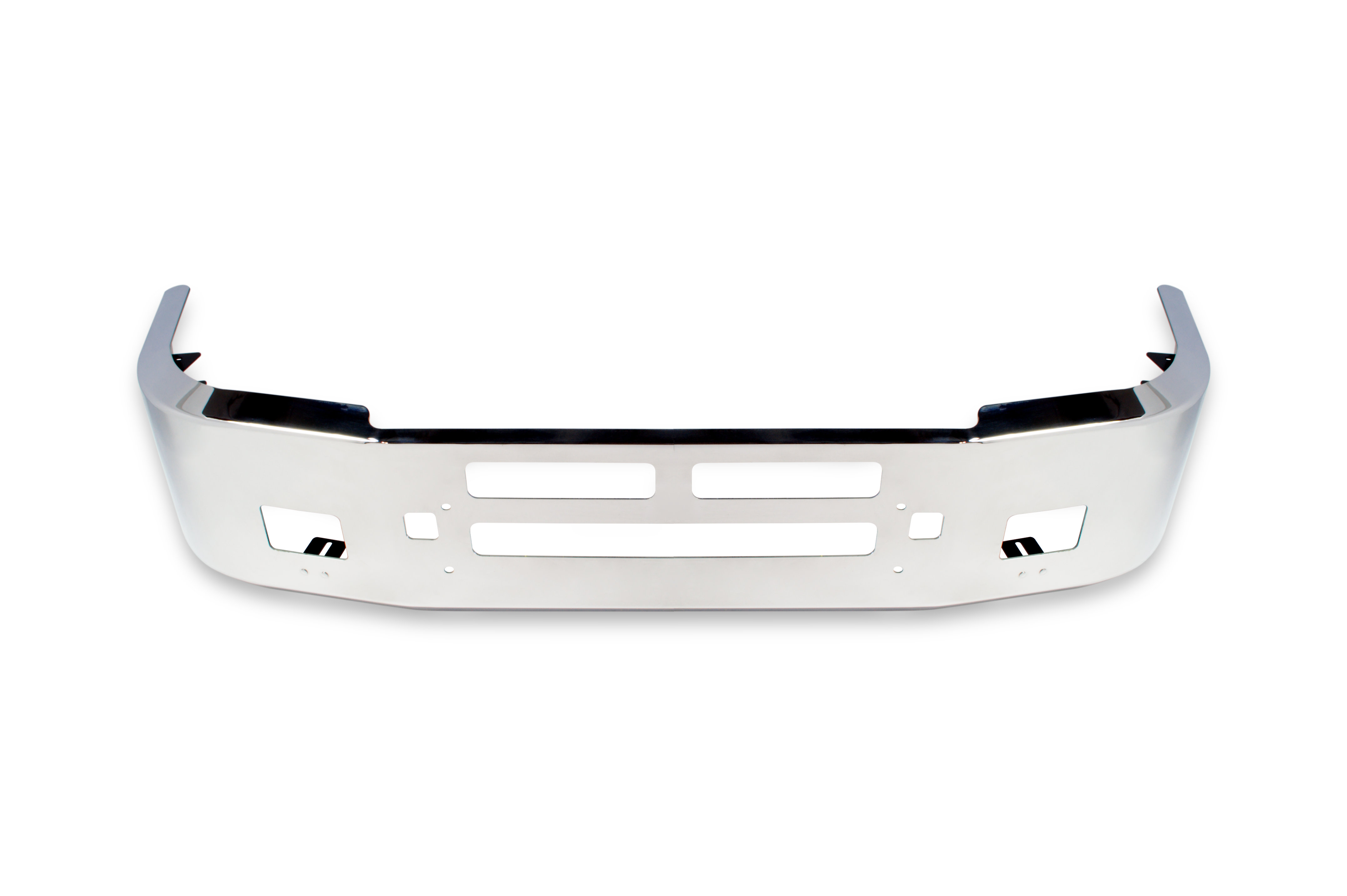 18” Chrome Bumper Fits (KW T600 All Years) Rectangular Fog Light, Air Vent And Tow Holes — SKU US20-59036
