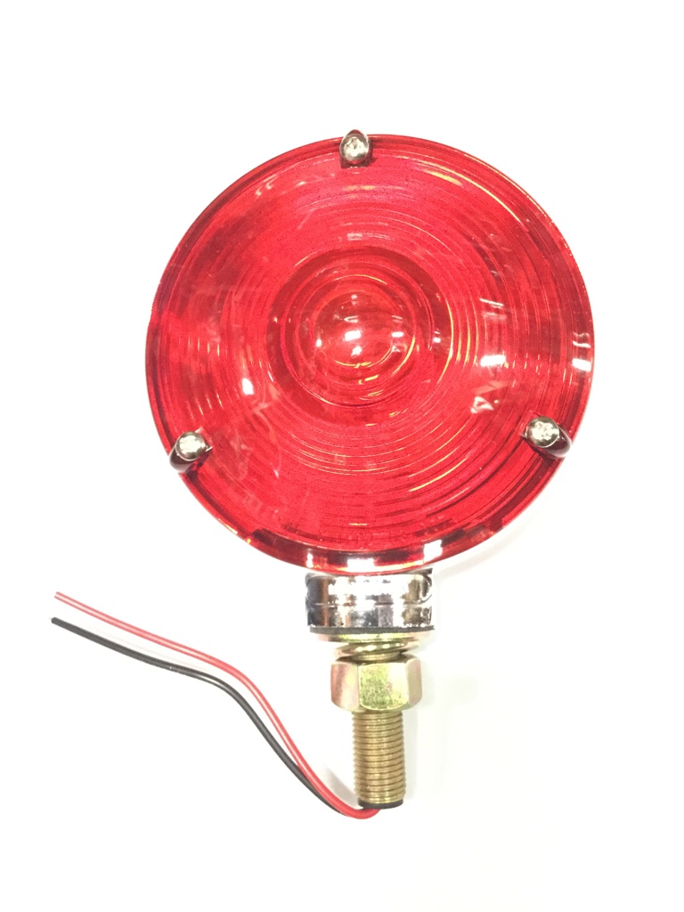 4″ Double Face Amber/Red Pedestal Light — SKU 80300SP-GG