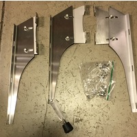 2 Holes On Side - 18” Visor Straight Style With 10 Hidden Lights Hole, 2 Bolts On Side Fits Freightliner Century/Columbia Condo Sleeper 2002 And Older thumbnail 3