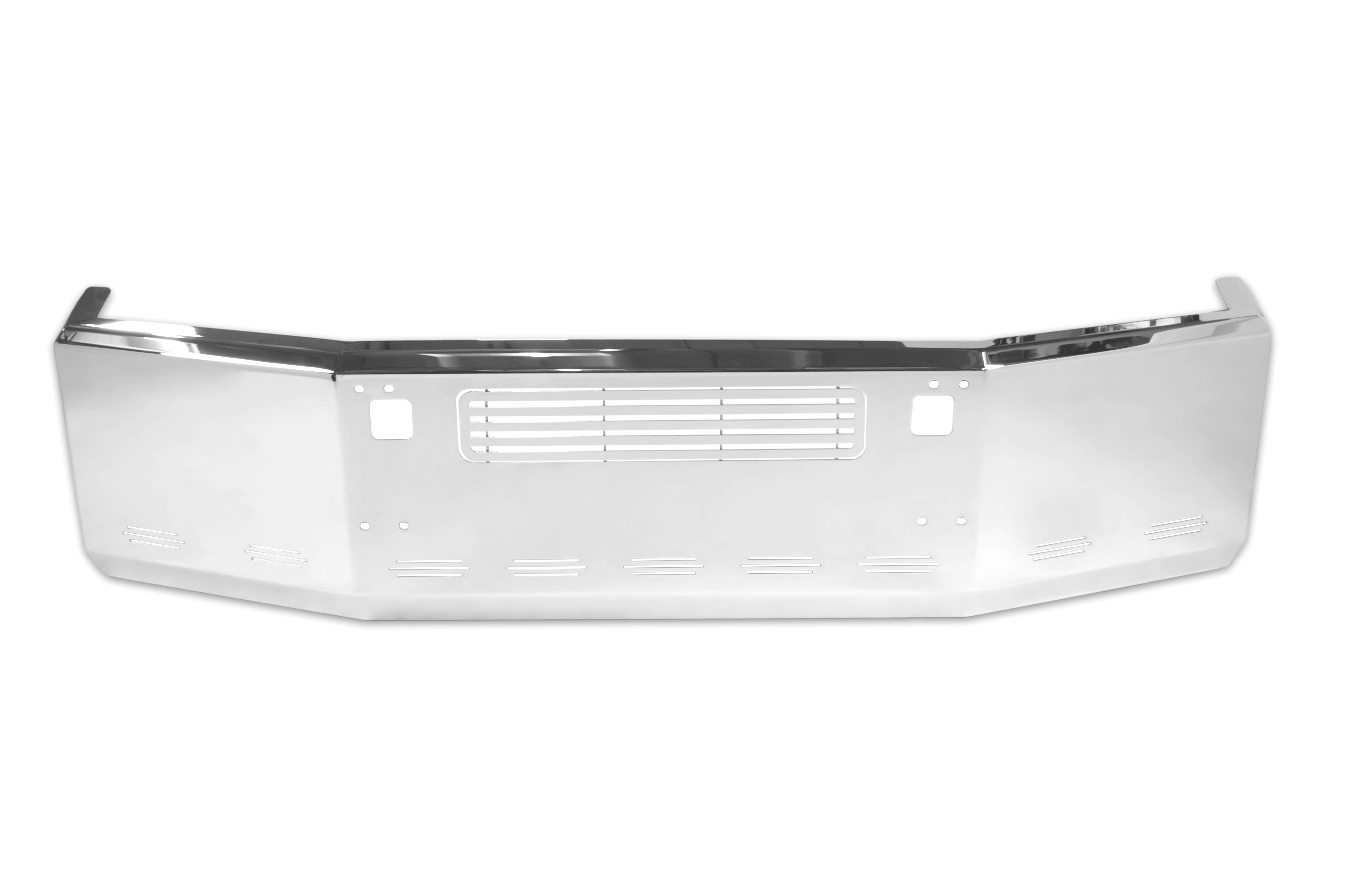 20” Chrome Bumper (KW T800 2004 & Older) Aero, Grille, Tow, And 11 Hidden Light Holes — SKU US20-59041