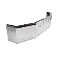 20” Chrome Bumper (KW T800 2004 & Older) Aero, Grille, Tow, And 11 Hidden Light Holes thumbnail 3