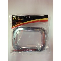 Rectangular Chrome Plastic Rim W/Visor 5-1/4” thumbnail 3