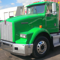 18” Chrome Bumper (Kenworth T800 1986-2003) Aero, W/ 4 Bolts, Tow & Fog Light Holes thumbnail 8