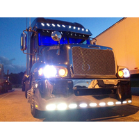 18” Chrome Bumper with 11 Hidden Light Holes for Freightliner Century 1996-2004 thumbnail 4