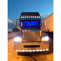 18” Chrome Bumper with 11 Hidden Light Holes for Freightliner Century 1996-2004 thumbnail 5