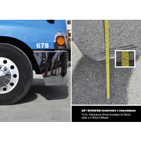 18” Chrome Bumper with 11 Hidden Light Holes for Freightliner Century 1996-2004 thumbnail 6