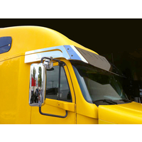 2 Hole Side Mount - 18” To 20” Visor V Style 10 Hidden Light Hole, Fits Freightliner Century/Columbia/Coronado S.S.304 thumbnail 11