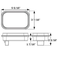 Clear Back-Up Light, Recessed Mount, Standard 2-Pin Connection, 12V thumbnail 2