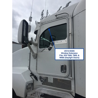 For Painting Window Extension Fits Kenworth T600, T660, T800, W900 With Daylight Door, (Sold As Pair) thumbnail 1