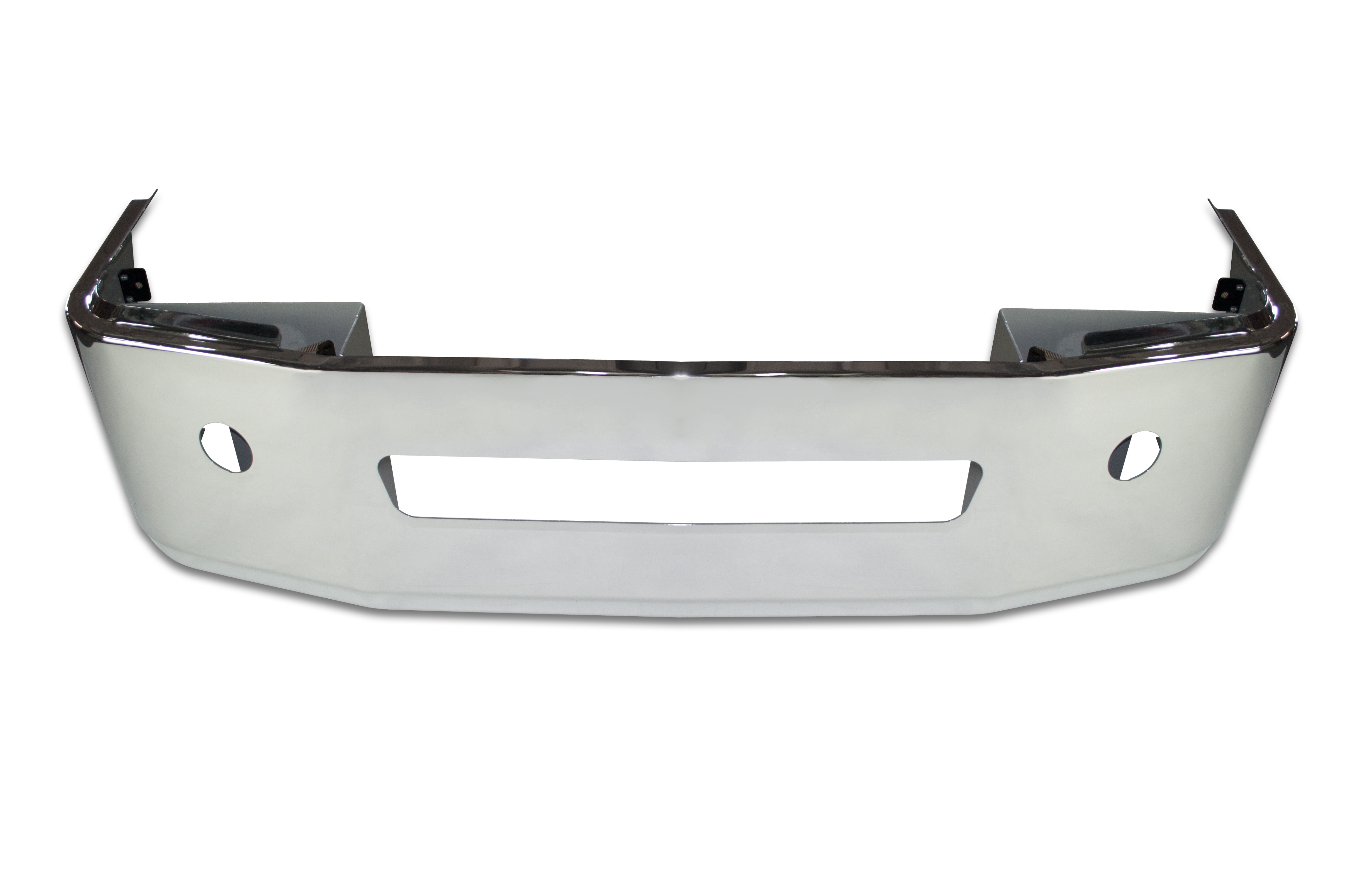 22” Freightliner Century / Columbia Chrome Bumper Fits Century 2005-2007 / Columbia 2003-2007. Aerodynamic, Center Tow And Round Fog Light Holes — SKU US20-46078