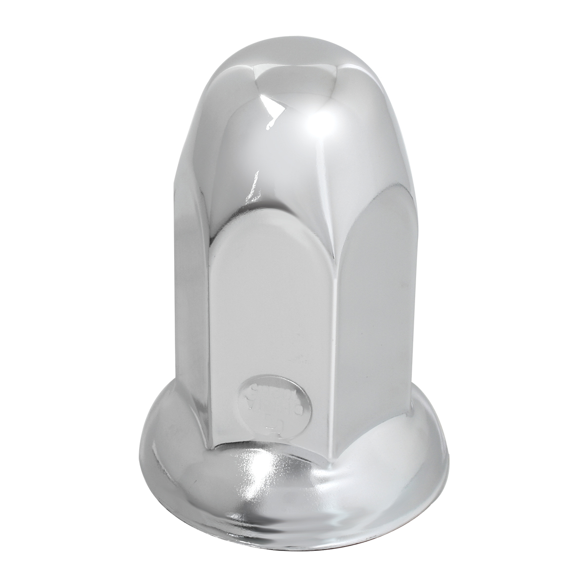 3" Chrome Steel Push-On Bullet Style 33mm lug nut cover — SKU 10265-GG