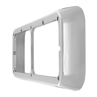Grand General Dual Rectangular Headlight Bezel fits Peterbilt, Kenworth & Freightliner thumbnail 1
