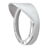 Chrome Plastic Bezel W/Visor Pearl LED pedestial Ligths thumbnail 2