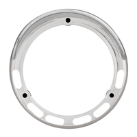 Chrome Plastic Bezel W/Visor Pearl LED pedestial Ligths thumbnail 1