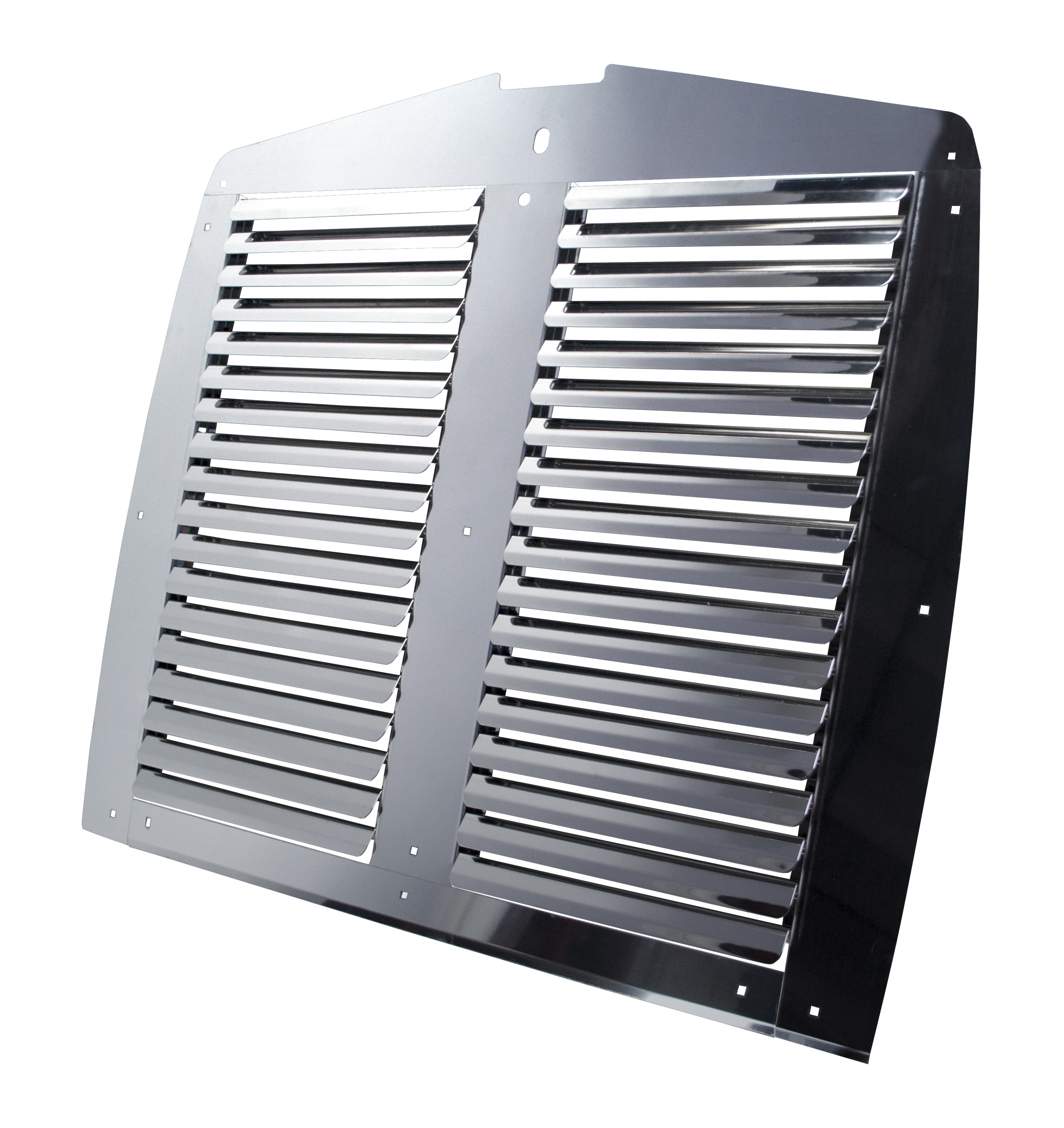 Grille Fits Kenworth T600 1986 & 2007 New Style W/18 Louvers S.Steel 34" X 33" — SKU US18-593102