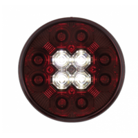 4” Round Combo Light with 12 LED Stop, Turn & Tail Light & 16 LED Back-Up Light - Red LED/Red Lens thumbnail 2
