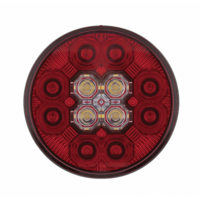 4” Round Combo Light with 12 LED Stop, Turn & Tail Light & 16 LED Back-Up Light - Red LED/Red Lens thumbnail 4
