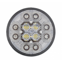 4” Round Combo Light with 12 LED Stop, Turn & Tail Light & 16 LED Back-Up Light - Red LED/Clear Lens thumbnail 3