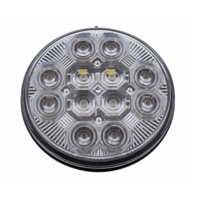 4” Round Combo Light with 12 LED Stop, Turn & Tail Light & 16 LED Back-Up Light - Red LED/Clear Lens thumbnail 4