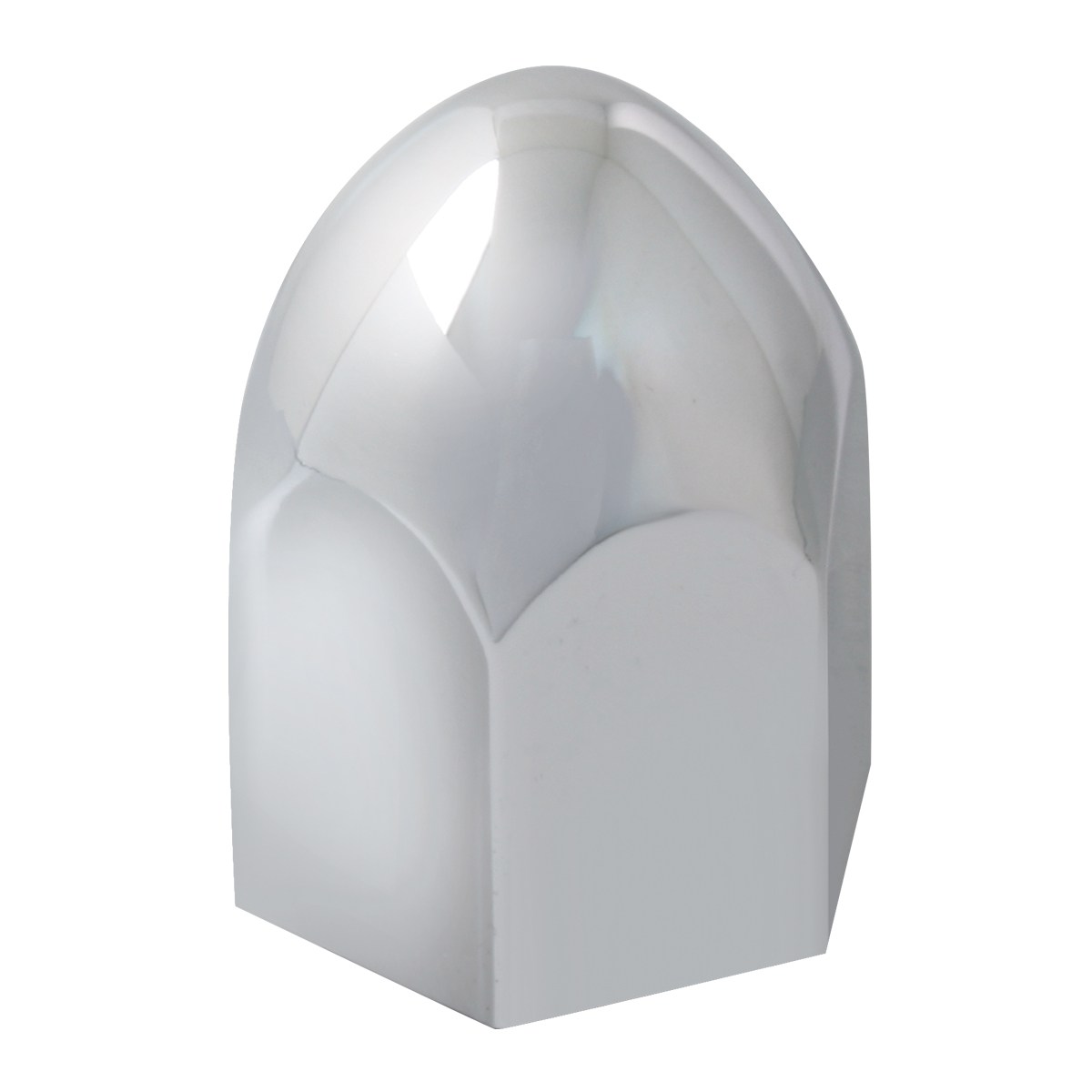 Bullet Chrome Plastic Push-On Lug Nut Cover Without Flange 1-1/2'' — SKU 10016-GG
