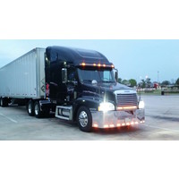 22" Chrome Bumper fits Freightliner Century 1996-2004, with Tow and 11 Hidden Light Holes thumbnail 12