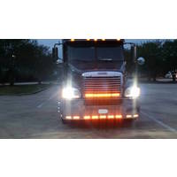 22" Chrome Bumper fits Freightliner Century 1996-2004, with Tow and 11 Hidden Light Holes thumbnail 13