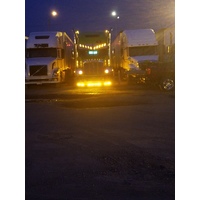  2 Hole Side Mount - 18” To 20”  Light In “V” 10 Hidden Lights Hole Visor fits Freightliner Century/Columbia/Coronado thumbnail 6