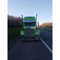  2 Hole Side Mount - 18” To 20”  Light In “V” 10 Hidden Lights Hole Visor fits Freightliner Century/Columbia/Coronado thumbnail 9