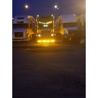  2 Hole Side Mount - 18” To 20”  Light In “V” 10 Hidden Lights Hole Visor fits Freightliner Century/Columbia/Coronado thumbnail 5