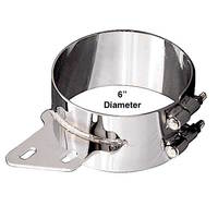 Lincoln Chrome 6” Wide Angled Clamp Fits Peterbilt  thumbnail 4