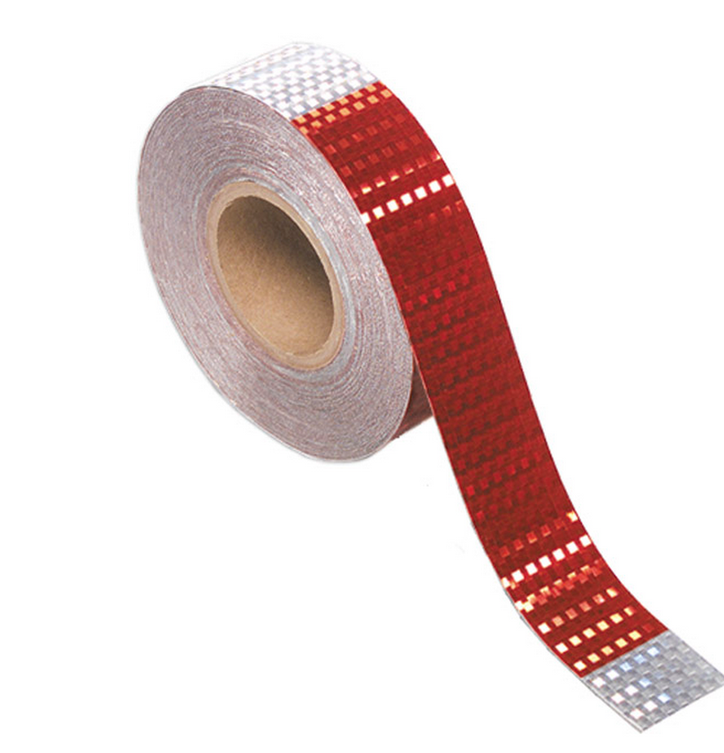 GROTE RED/WHITE Reflective Tape Roll 2" x 150ft Sold Per Foot 11" Red 7" White — SKU 41160