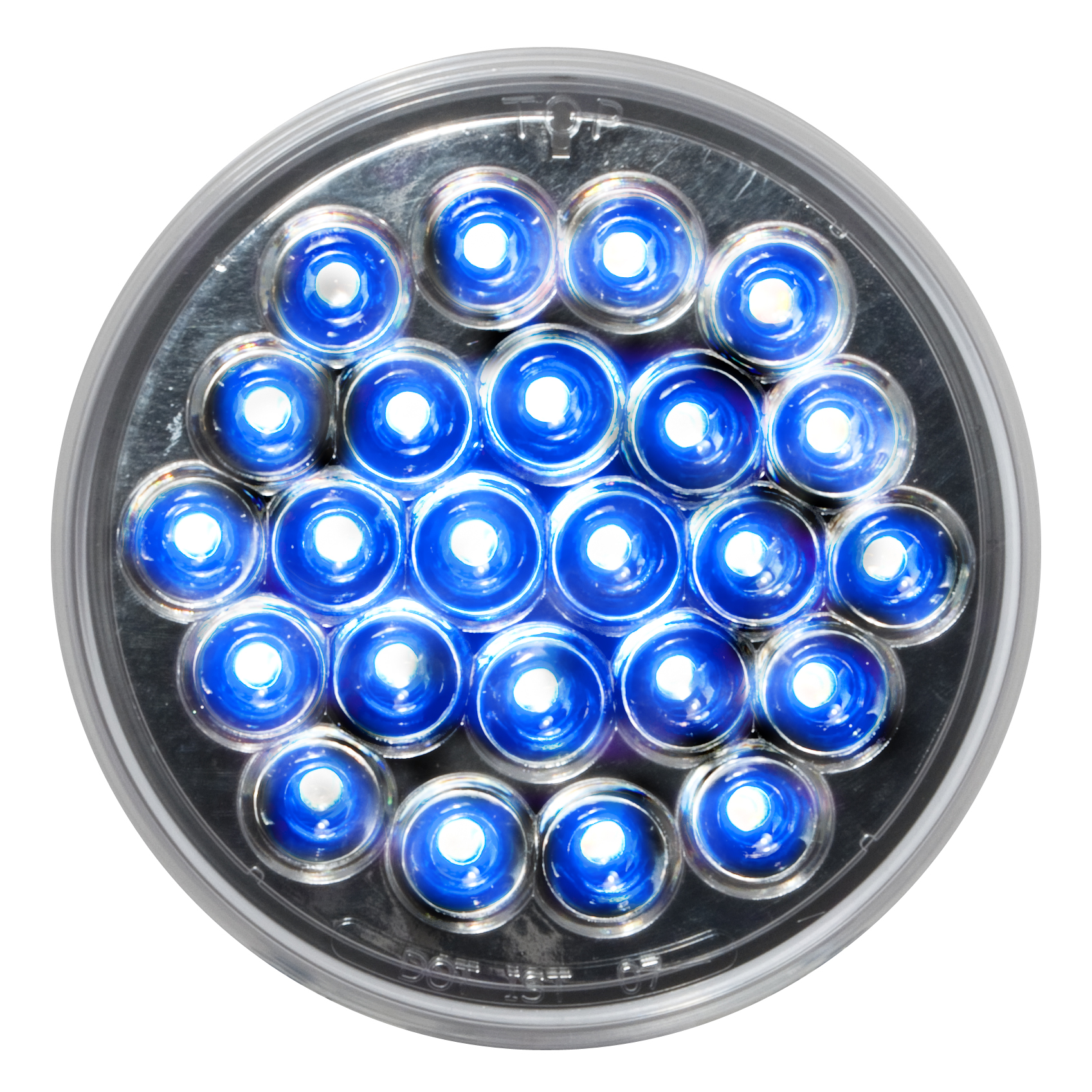4” Round 24 LED Light, 12V Blue — SKU US01-42217--